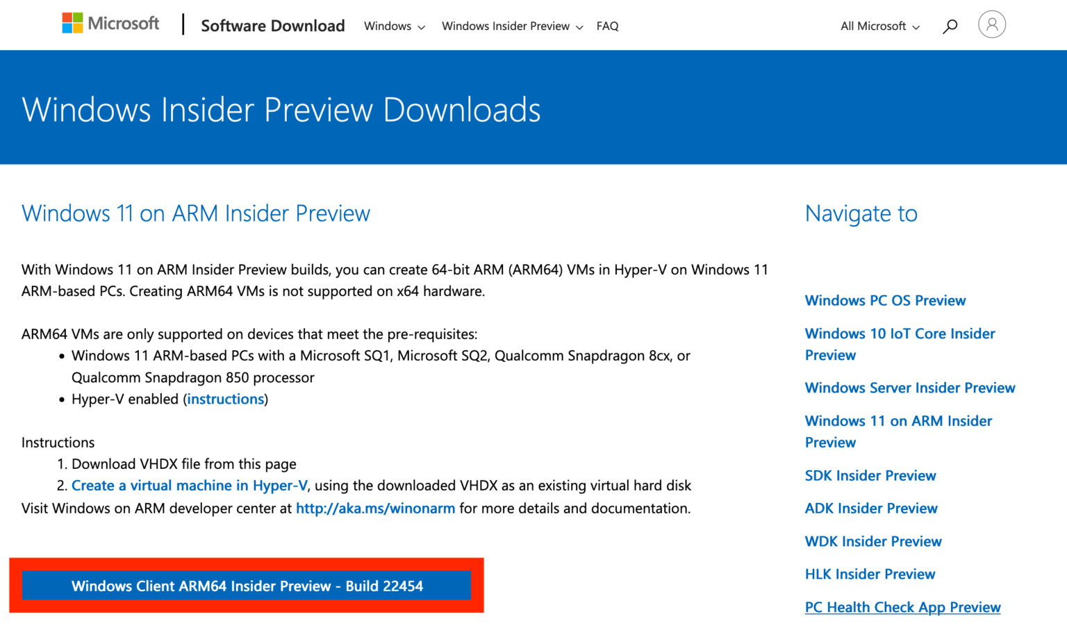 windows 10 insider preview vhdx download