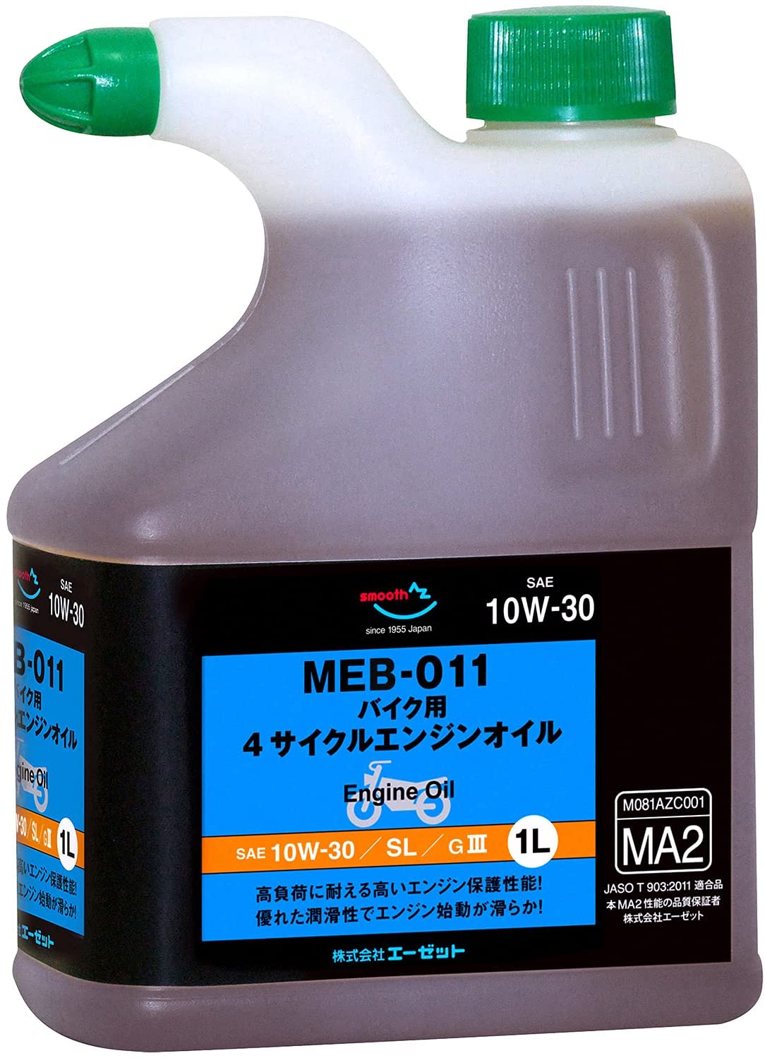 AZ 4サイクル エンジンオイル MEB-011 EG031 10W-30 1L SL