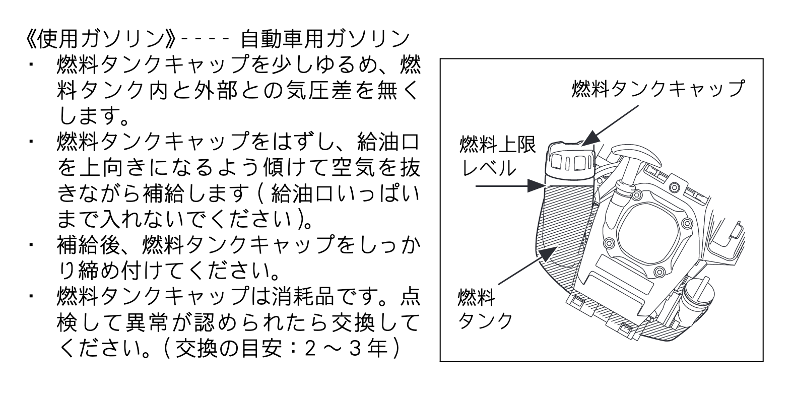 MEM2651UHT 燃料タンク