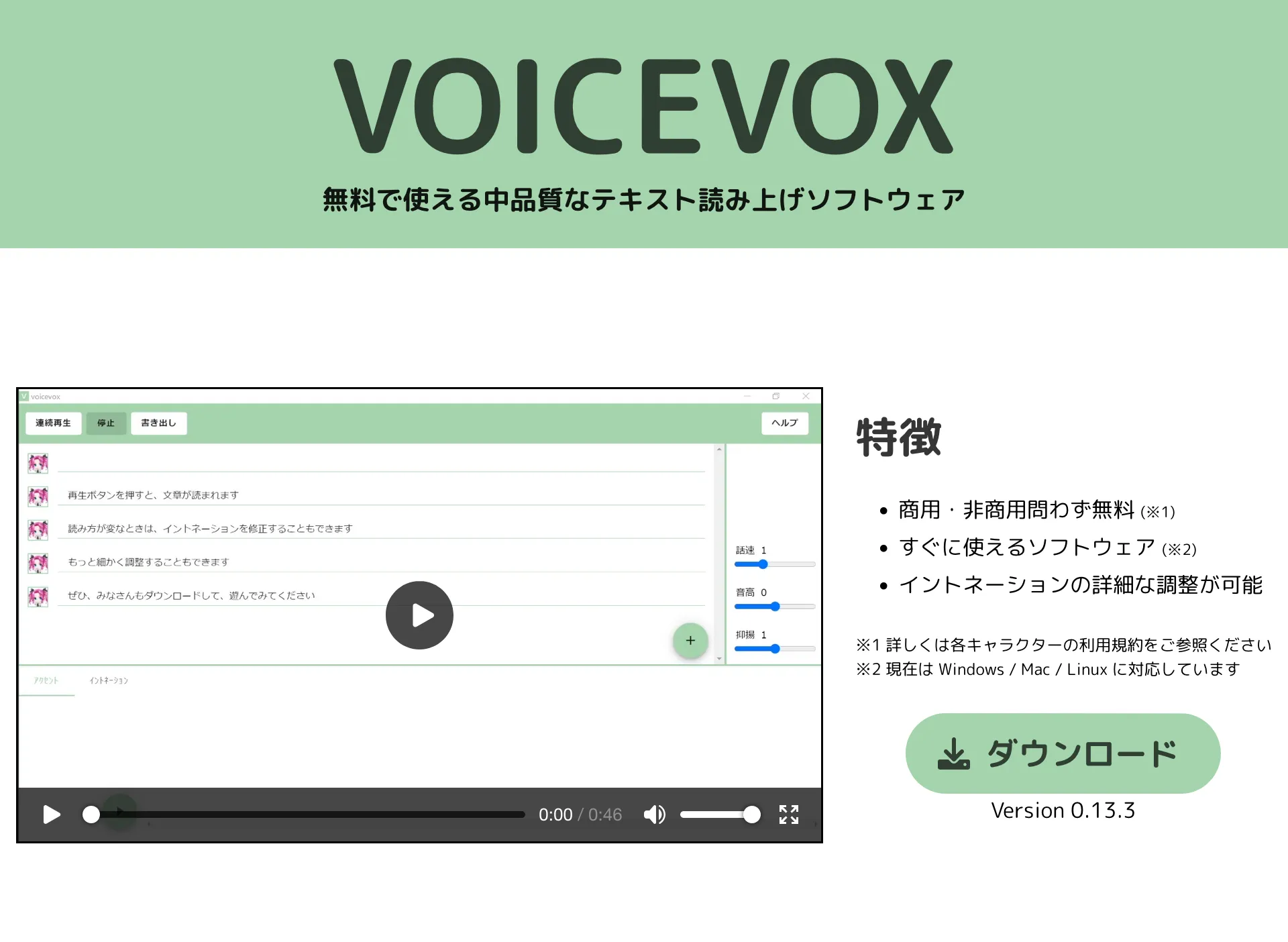 VOICEVOXなら商用・非商用問わず無料で使える