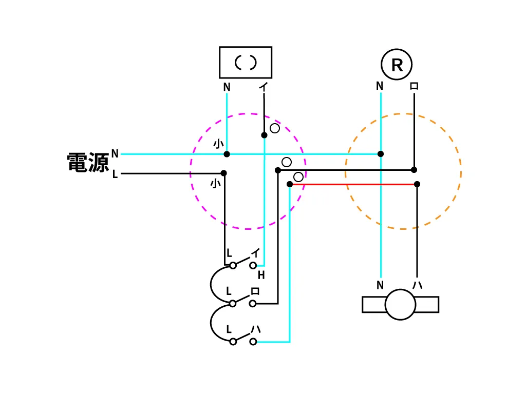 第二種電気工事士 技能（実技）試験 候補問題No1 - 複線図 -