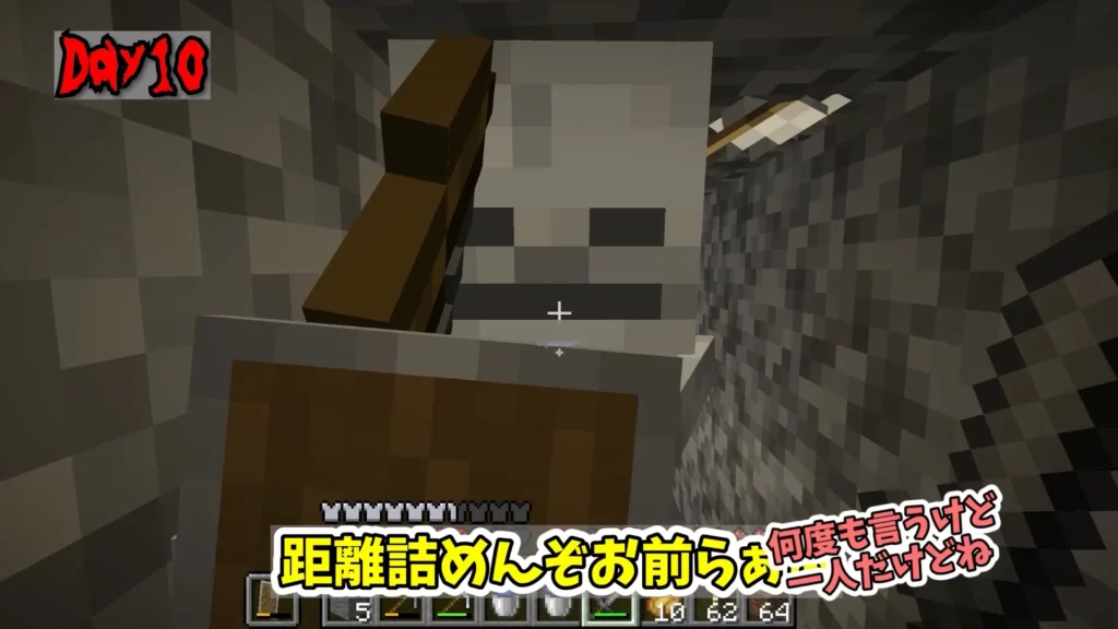 マイクラ モブ戦闘シーン