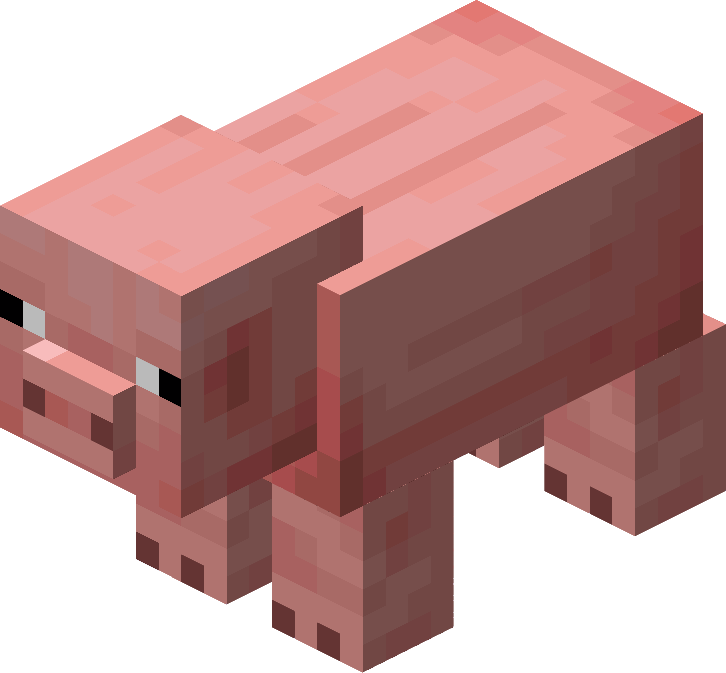 マイクラ 無害・動物キャラクター（モブ）豚